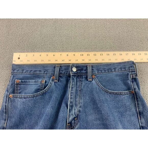 Levi's 505 Men's Jeans Size 35x30 Blue Denim Medium Wash Cotton Casual Straight - Picture 6 of 12